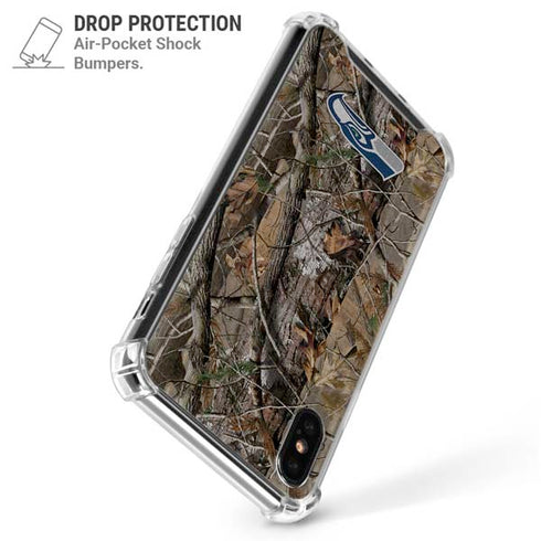 NFL Seattle Seahawks Realtree AP Camo iPhone XS Max Clear Case