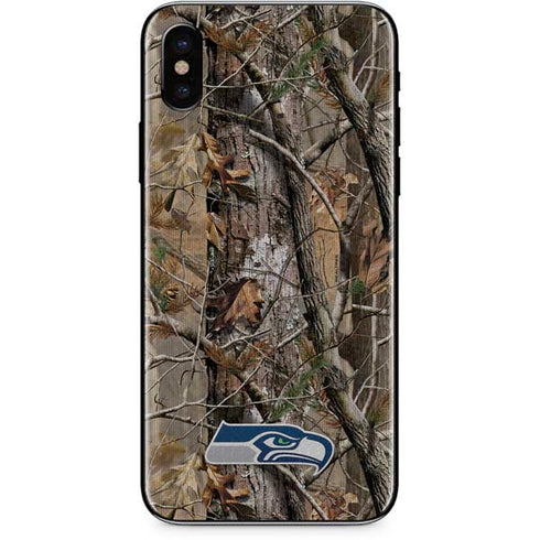 NFL Seattle Seahawks Realtree AP Camo iPhone XS Skin