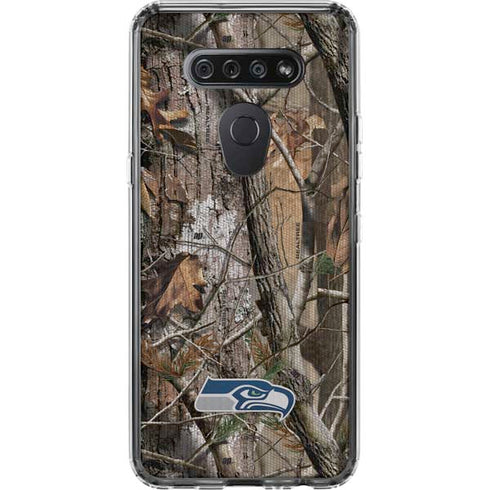 NFL Seattle Seahawks Realtree AP Camo LG K51/Q51 Clear Case