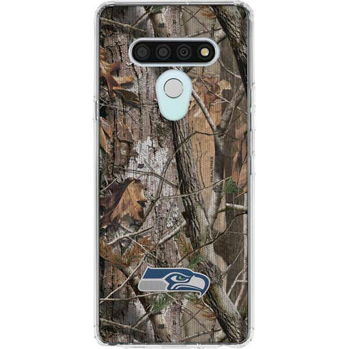 NFL Seattle Seahawks Realtree AP Camo LG Stylo 6 Clear Case