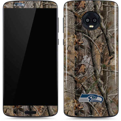 NFL Seattle Seahawks Realtree AP Camo Moto G6 Skin