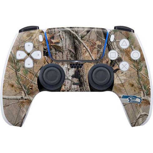 NFL Seattle Seahawks Realtree AP Camo PS5 Controller Skin