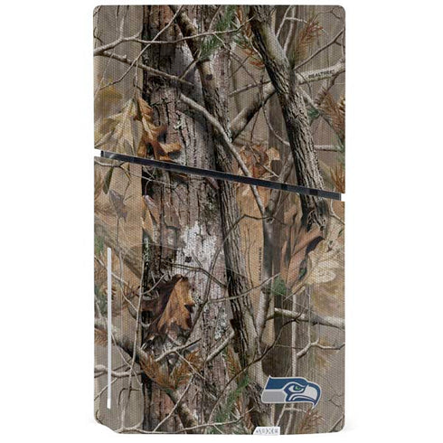 NFL Seattle Seahawks Realtree AP Camo PS5 Slim Disk Bundle Skin