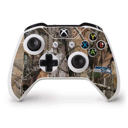 NFL Seattle Seahawks Realtree AP Camo Xbox One S Controller Skin