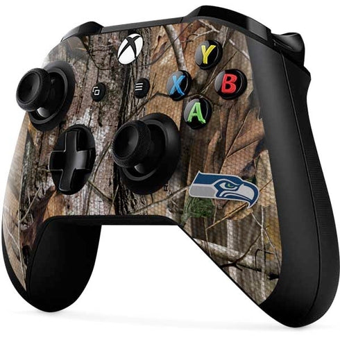 NFL Seattle Seahawks Realtree AP Camo Xbox One X Controller Skin