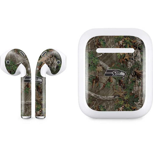NFL Seattle Seahawks Realtree Xtra Green Camo Apple AirPods Skin