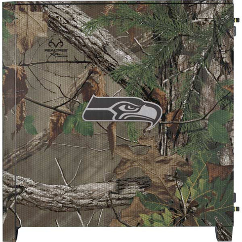NFL Seattle Seahawks Realtree Xtra Green Camo Corsair 4000D Tempered Glass Mid-Tower ATX Case Skin
