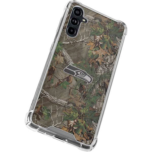 NFL Seattle Seahawks Realtree Xtra Green Camo Galaxy A54 5G Clear Case