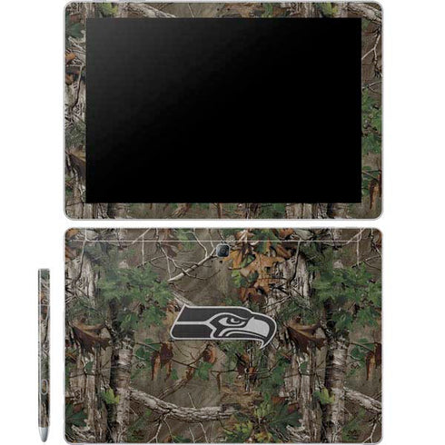 NFL Seattle Seahawks Realtree Xtra Green Camo Galaxy Book 12in Skin