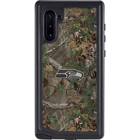 NFL Seattle Seahawks Realtree Xtra Green Camo Galaxy Note 10 Waterproof Case