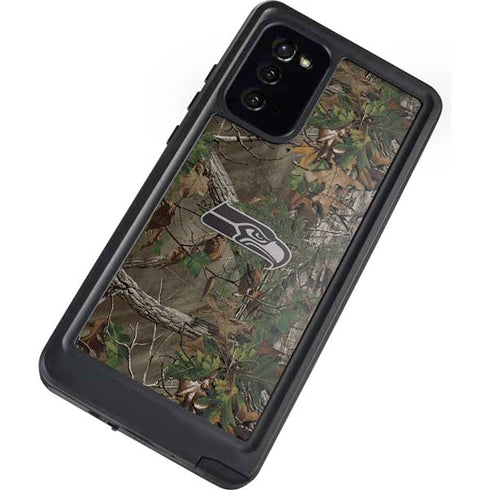 NFL Seattle Seahawks Realtree Xtra Green Camo Galaxy Note20 5G Waterproof Case