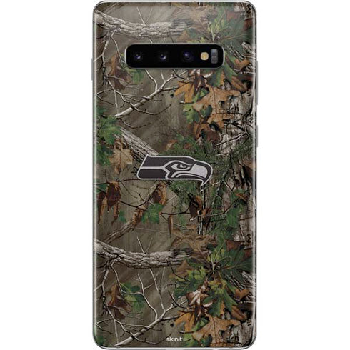 NFL Seattle Seahawks Realtree Xtra Green Camo Galaxy S10 Plus Skin