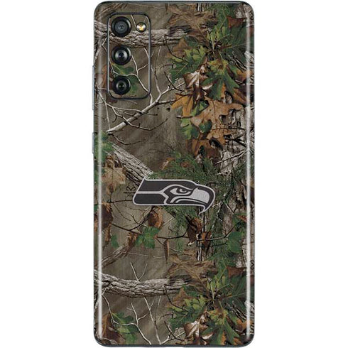 NFL Seattle Seahawks Realtree Xtra Green Camo Galaxy S20 Fan Edition Skin