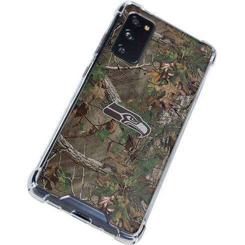 NFL Seattle Seahawks Realtree Xtra Green Camo Galaxy S20 FE Clear Case