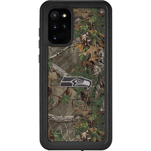 NFL Seattle Seahawks Realtree Xtra Green Camo Galaxy S20 Plus Waterproof Case
