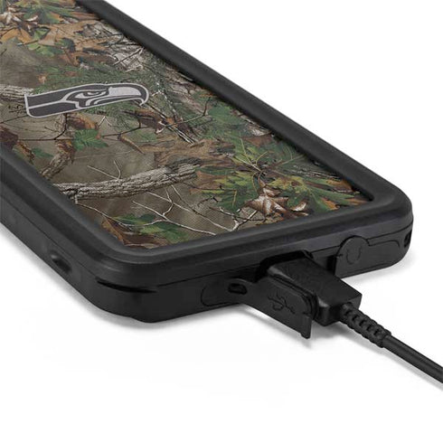 NFL Seattle Seahawks Realtree Xtra Green Camo Galaxy S20 Plus Waterproof Case