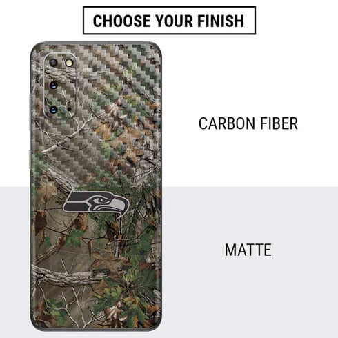 NFL Seattle Seahawks Realtree Xtra Green Camo Galaxy S20 Skin
