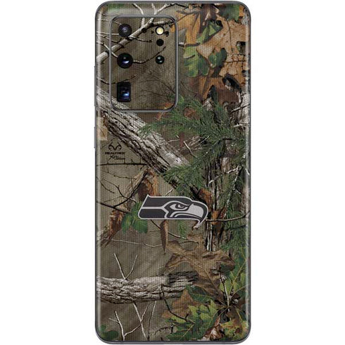 NFL Seattle Seahawks Realtree Xtra Green Camo Galaxy S20 Ultra 5G Skin