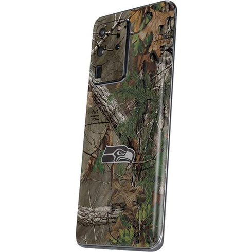 NFL Seattle Seahawks Realtree Xtra Green Camo Galaxy S20 Ultra 5G Skin