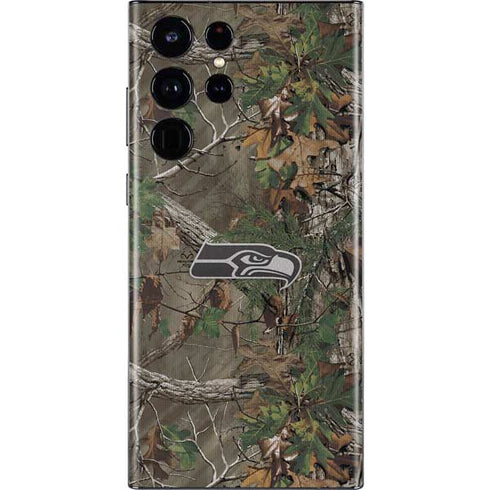 NFL Seattle Seahawks Realtree Xtra Green Camo Galaxy S22 Ultra Skin