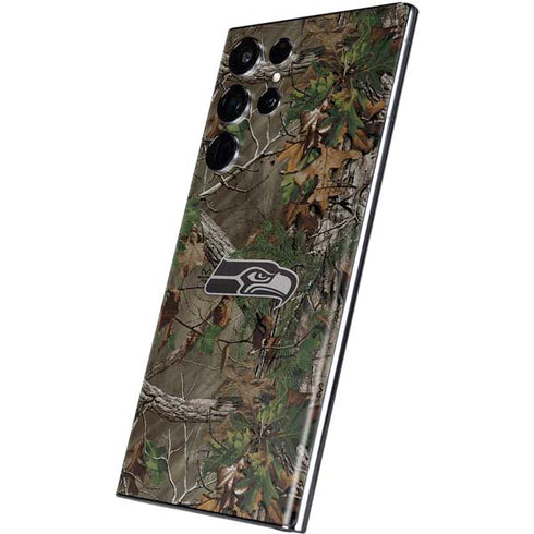 NFL Seattle Seahawks Realtree Xtra Green Camo Galaxy S22 Ultra Skin