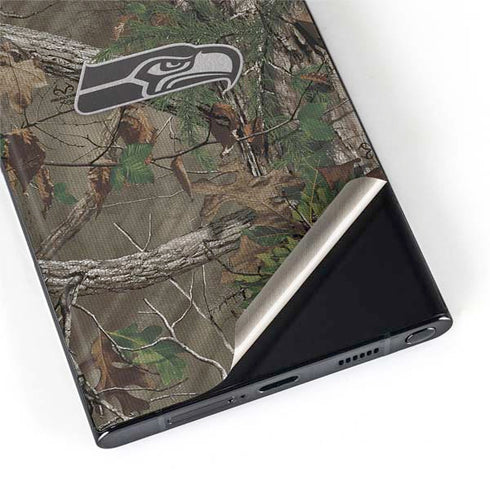 NFL Seattle Seahawks Realtree Xtra Green Camo Galaxy S22 Ultra Skin