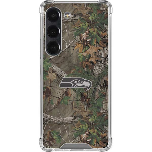 NFL Seattle Seahawks Realtree Xtra Green Camo Galaxy S23 Clear Case