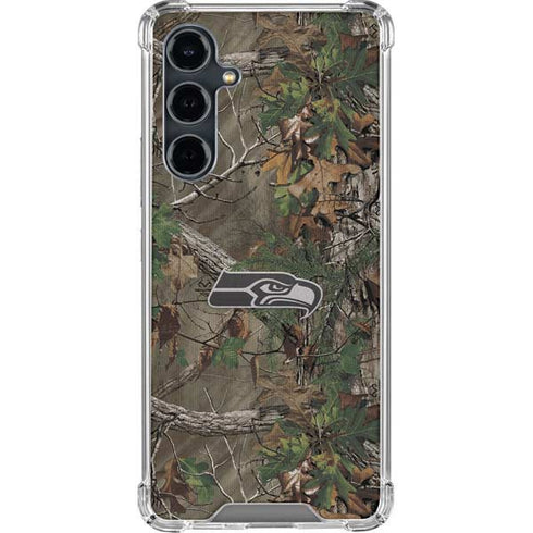 NFL Seattle Seahawks Realtree Xtra Green Camo Galaxy S23 FE Clear Case