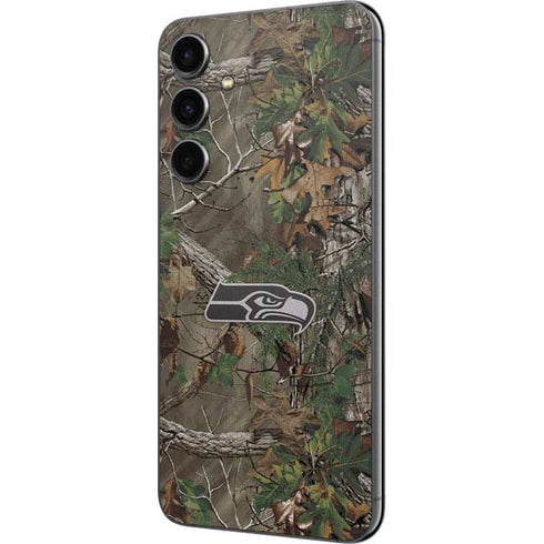NFL Seattle Seahawks Realtree Xtra Green Camo Galaxy S23 FE Skin
