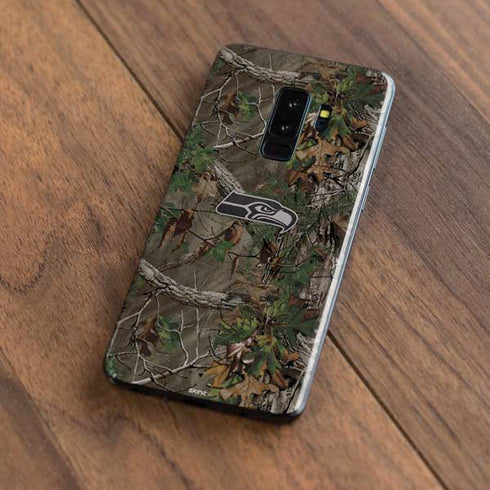 NFL Seattle Seahawks Realtree Xtra Green Camo Galaxy S9 Plus Skin