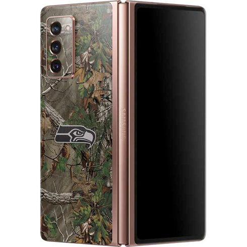 NFL Seattle Seahawks Realtree Xtra Green Camo Galaxy Z Fold2 5G Skin