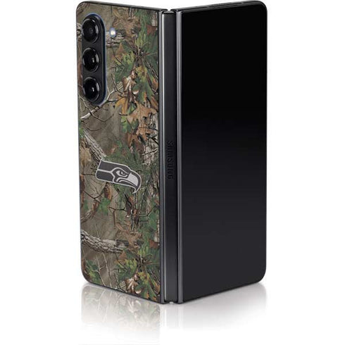 NFL Seattle Seahawks Realtree Xtra Green Camo Galaxy Z Fold5 5G Skin