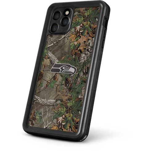 NFL Seattle Seahawks Realtree Xtra Green Camo iPhone 11 Pro Max Waterproof Case