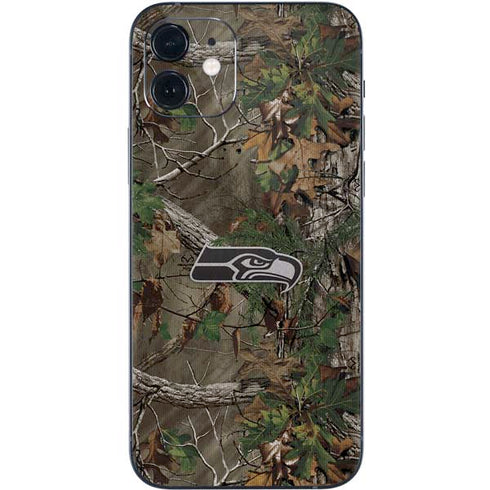 NFL Seattle Seahawks Realtree Xtra Green Camo iPhone 12 Mini Skin