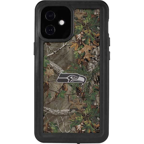 NFL Seattle Seahawks Realtree Xtra Green Camo iPhone 12 Mini Waterproof Case