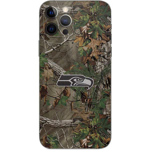 NFL Seattle Seahawks Realtree Xtra Green Camo iPhone 12 Pro Skin