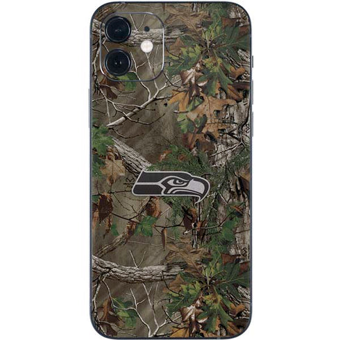 NFL Seattle Seahawks Realtree Xtra Green Camo iPhone 12 Skin