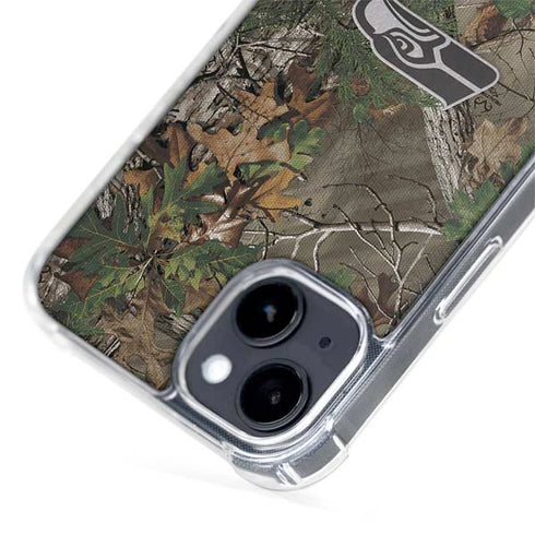 NFL Seattle Seahawks Realtree Xtra Green Camo iPhone 15 Plus MagSafe Case