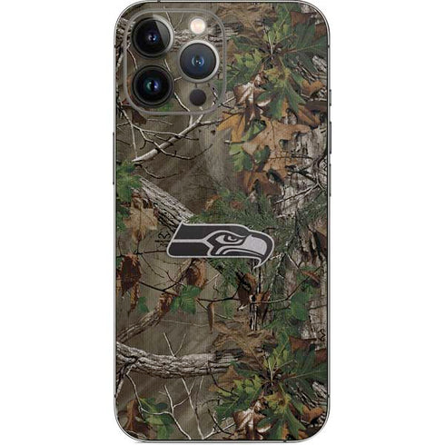 NFL Seattle Seahawks Realtree Xtra Green Camo iPhone 14 Pro Max Skin