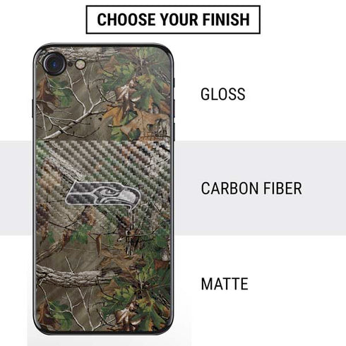 NFL Seattle Seahawks Realtree Xtra Green Camo iPhone SE (2nd & 3rd Gen) Skin