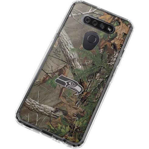 NFL Seattle Seahawks Realtree Xtra Green Camo LG K51/Q51 Clear Case