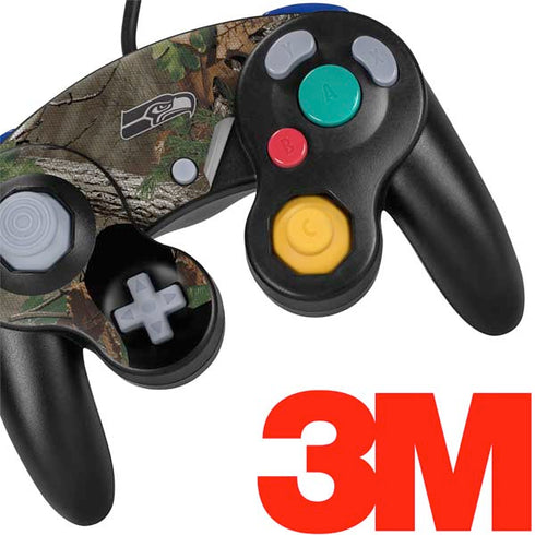 NFL Seattle Seahawks Realtree Xtra Green Camo Nintendo GameCube Controller Skin