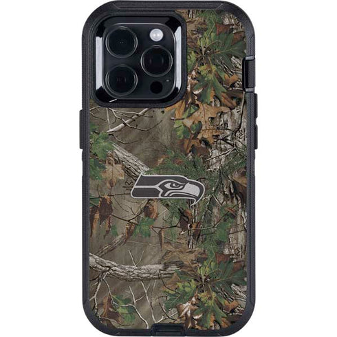NFL Seattle Seahawks Realtree Xtra Green Camo Otterbox Defender iPhone Skin