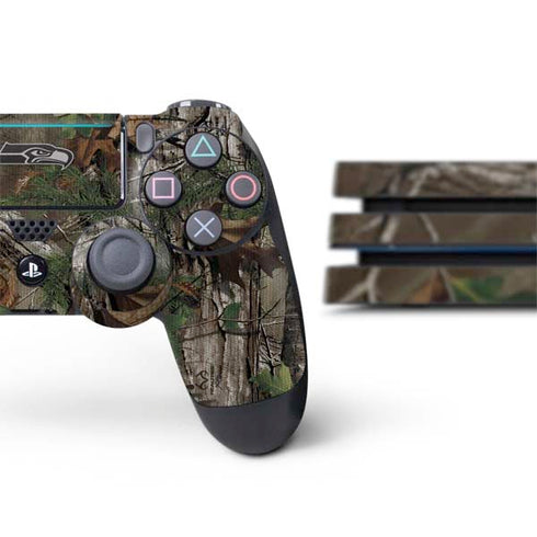 NFL Seattle Seahawks Realtree Xtra Green Camo PS4 Pro Bundle Skin