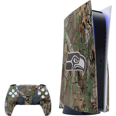 NFL Seattle Seahawks Realtree Xtra Green Camo PS5 Bundle Skin