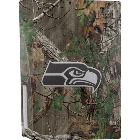 NFL Seattle Seahawks Realtree Xtra Green Camo PS5 Console Skin