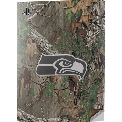 NFL Seattle Seahawks Realtree Xtra Green Camo PS5 Digital Edition Console Skin