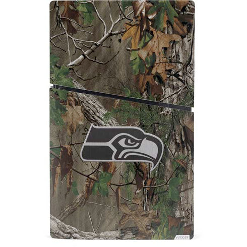 NFL Seattle Seahawks Realtree Xtra Green Camo PS5 Slim Digital Edition Bundle Skin