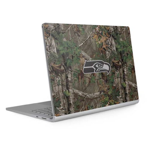 NFL Seattle Seahawks Realtree Xtra Green Camo Surface Book 2 15in Skin
