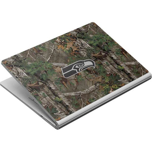 NFL Seattle Seahawks Realtree Xtra Green Camo Surface Book Skin